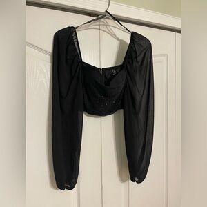 Windsor Black Blouse with Chic Design